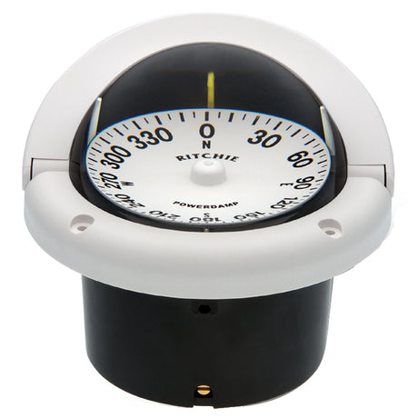 Ritchie HF742W Helmsman Compass  Flush Mount  White