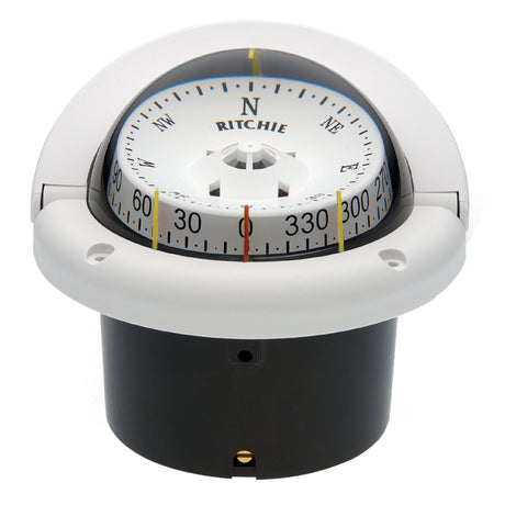 Ritchie HF743W Helmsman Compass  Flush Mount  White