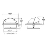 Ritchie F83W Voyager Compass  Flush Mount  White