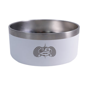 Toadfish NonTipping Dog Bowl  White