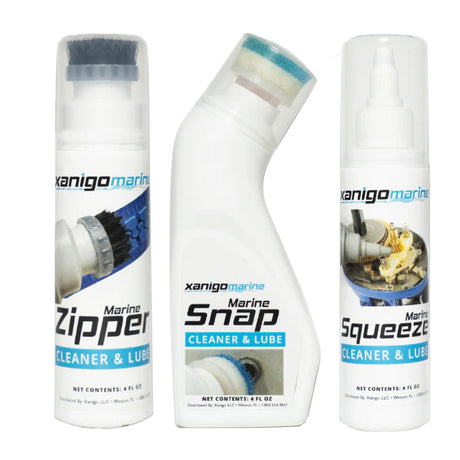 Xanigo Marine 3Piece Marine Zipper  Snap Lube Set