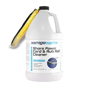 Xanigo Marine Shore Power Cord  Rub Rail Cleaner wGlove  1 Gallon
