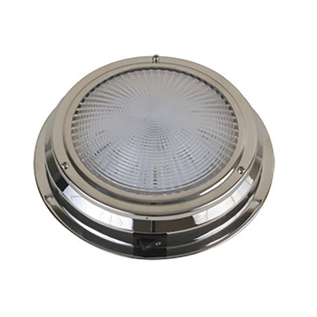Scandvik LED Dome Light  Traditional  Stainless Steel  55  12V