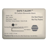 SafeTAlert 62 Series Carbon Monoxide Alarm  12V  RV Surface Mount  White