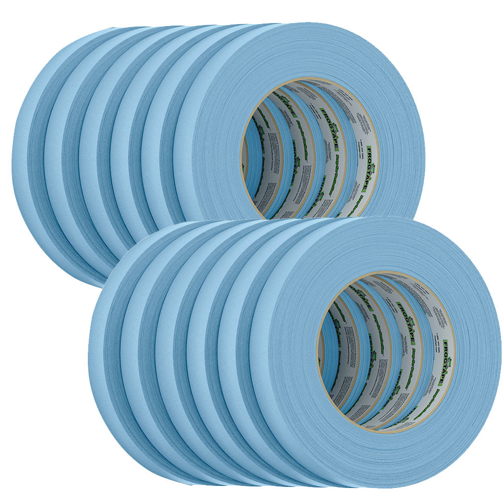 FrogTape CP 250 MediumHigh Adhesion Masking Tape  18MM x 55M x 12Pack  Light Blue  Rated f250F