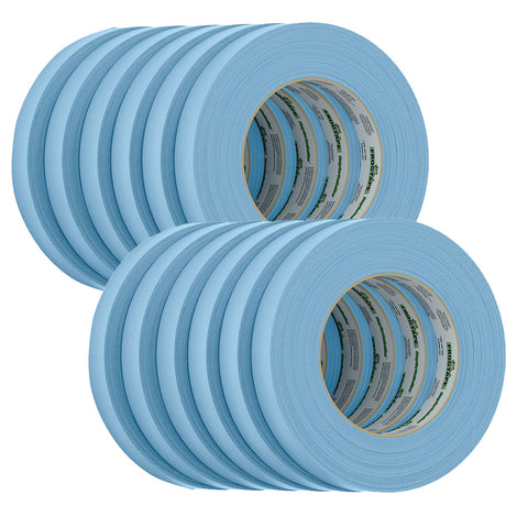 FrogTape CP 250 MediumHigh Adhesion Masking Tape  18MM x 55M x 12Pack  Light Blue  Rated f250F