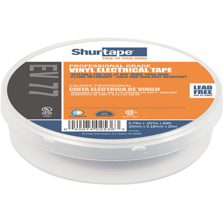 Shurtape EV 077B Professional Grade Black Electrical Tape fInsulating  Splicing  34 x 66  10Pack
