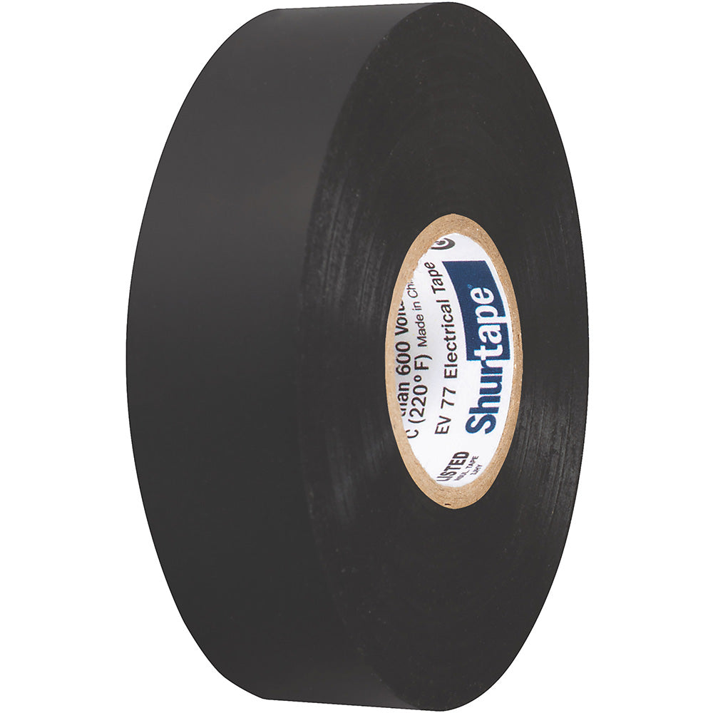 Shurtape EV 077B Professional Grade Black Electrical Tape fInsulating  Splicing  34 x 66  10Pack
