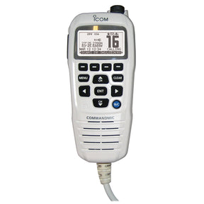 Icom HM195 CommandMic IV with White BlackLit LCD  Super White