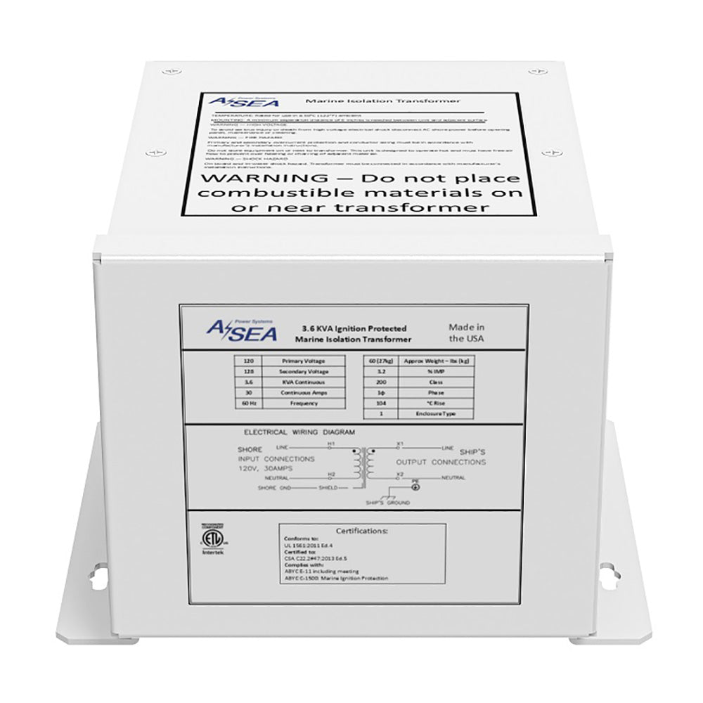 ASEA Power Systems 36 kVA Isolation Transformer
