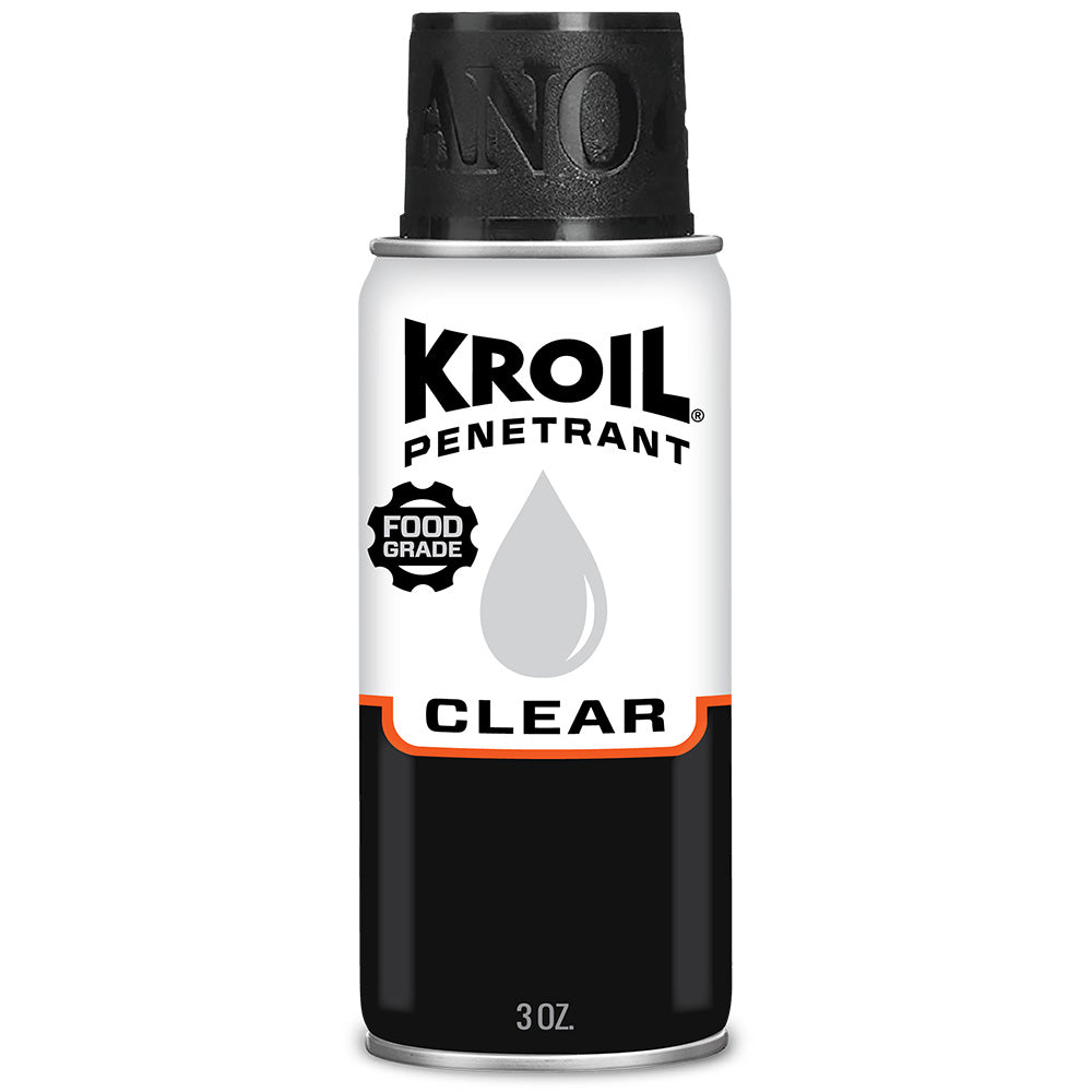 Kroil Clear Food Grade Penetrating Oil  Aerosol  3oz Can