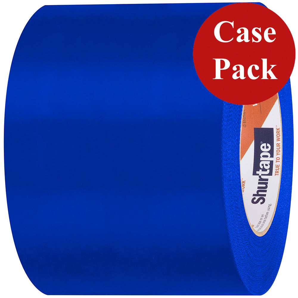 Shurtape UVResistant Marine Heat Shrink Tape  96MM x 55M Roll  Serrated Edge Blue Case of 12 Rolls