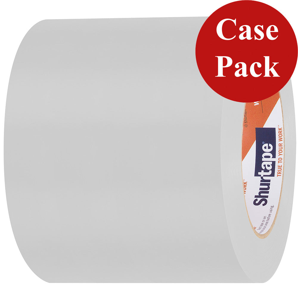 Shurtape UVResistant Marine Hull Preservation Tape  96MM  33M Roll  Straight Edge White Case of 12 Rolls