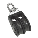 Barton Marine Size 3 45mm Plain Bearing Pulley Block Double wSwivel
