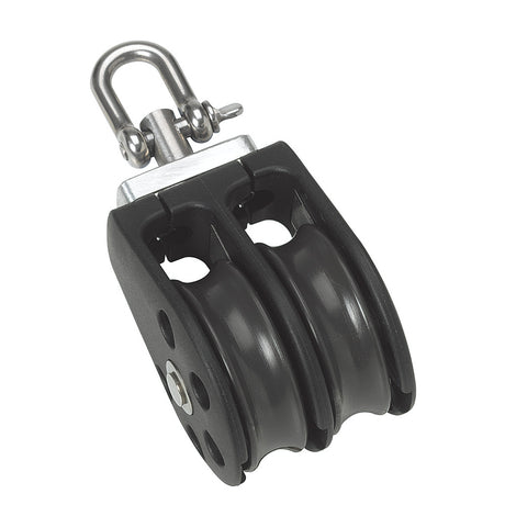 Barton Marine Size 3 45mm Plain Bearing Pulley Block Double wSwivel