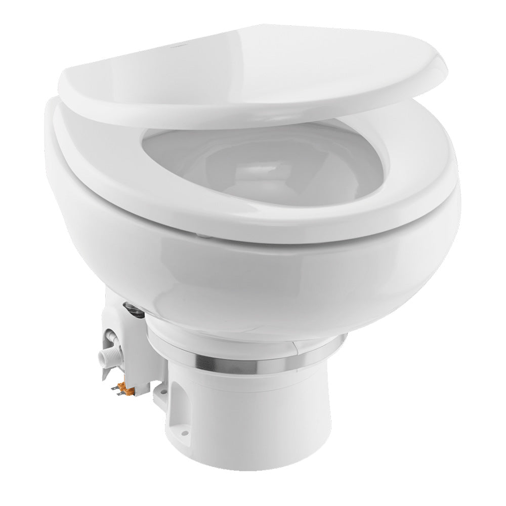 Dometic MasterFlush 7120 White Electric Macerating Toilet wOrbit Base  Freshwater  24V