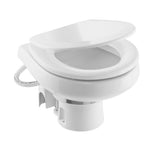 Dometic MasterFlush 7260 White Electric Macerating Toilet wOrbit Base  Raw Water  12V