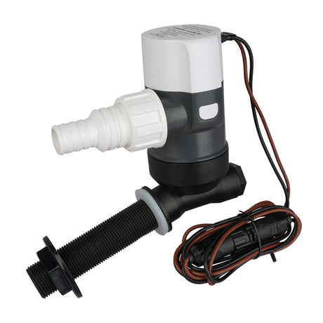 Commodore 1100 GPH Angled Livewell Pump  12V