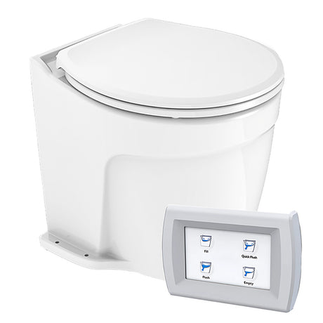 Commodore Deluxe Flush Electric Toilet  Raw Water Pump