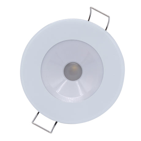 Lumitec Illusion Flush Mount LED Down Light  Spectrum RGBW  Cool White  White Housing