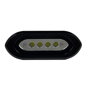 ShadowCaster Flush Mount Spreader Light  Black Housing  White