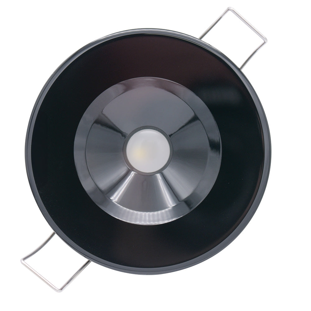 Lumitec Illusion Flush Mount LED Down Light  Spectrum RGBW  Warm White  Black Housing