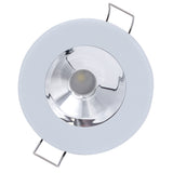 Lumitec Illusion Flush Mount LED Down Light  White  NonDimming  White Housing  Chrome Reflector