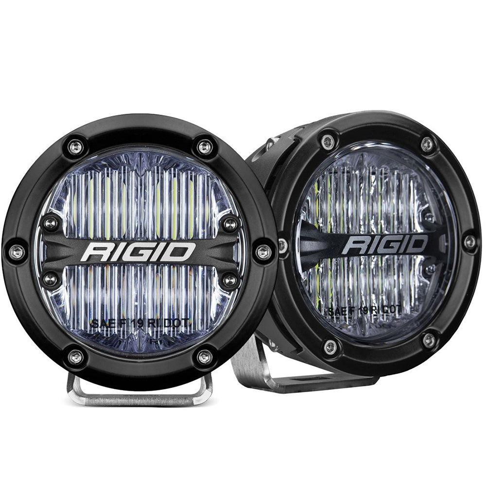 RIGID Industries 360Series 4 LED SAE Fog Beam  White  Set of 2