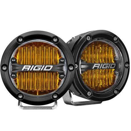 RIGID Industries 360Series 4 LED SAE Fog Beam  Yellow  Set of 2