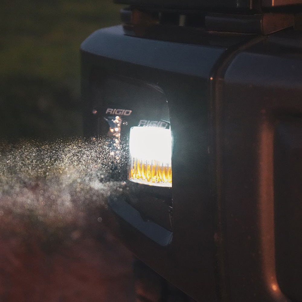 RIGID Industries DSeries LED SAE Fog Beam  YellowWhite  Set of 2