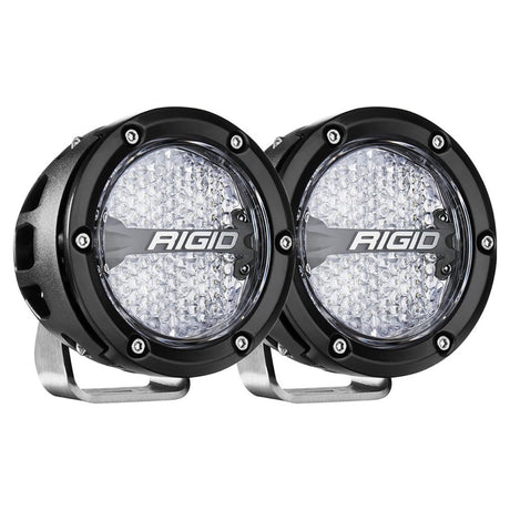 RIGID Industries 360Series RGBW 4 Offroad Lamp Diffused Beam wRGBW Backlight Pods  Set of 2