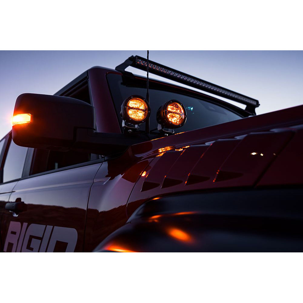 RIGID Industries 360Series RGBW 4 Offroad Spot Beam wRGBW Backlight Pods  Set of 2