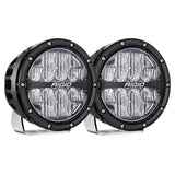 RIGID Industries 360Series RGBW 6 Offroad Lamp Drive Beam wRGBW Backlight Pods  Set of 2