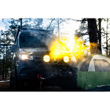 RIGID Industries 360Series Amber Pro 9 Offroad Spot Beam wAmber Backlight Pod  Single