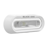 Black Oak Low Pro Off Road Spreader Light  Bracket Mount  White Housing  White LED