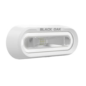 Black Oak Low Pro Off Road Spreader Light  Bracket Mount  White Housing  White LED