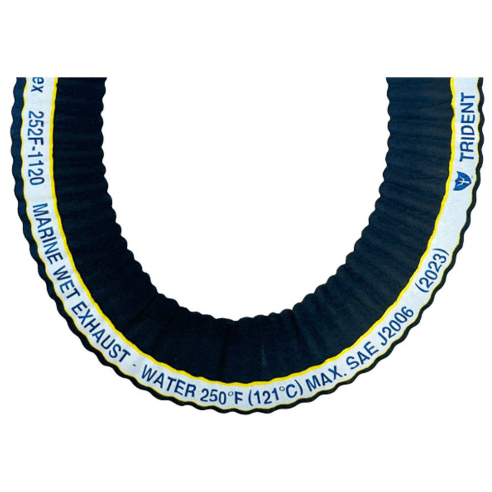 Trident Marine 2 ExtraFlex Corrugated Marine Wet Exhaust Hose  Sold by the Foot
