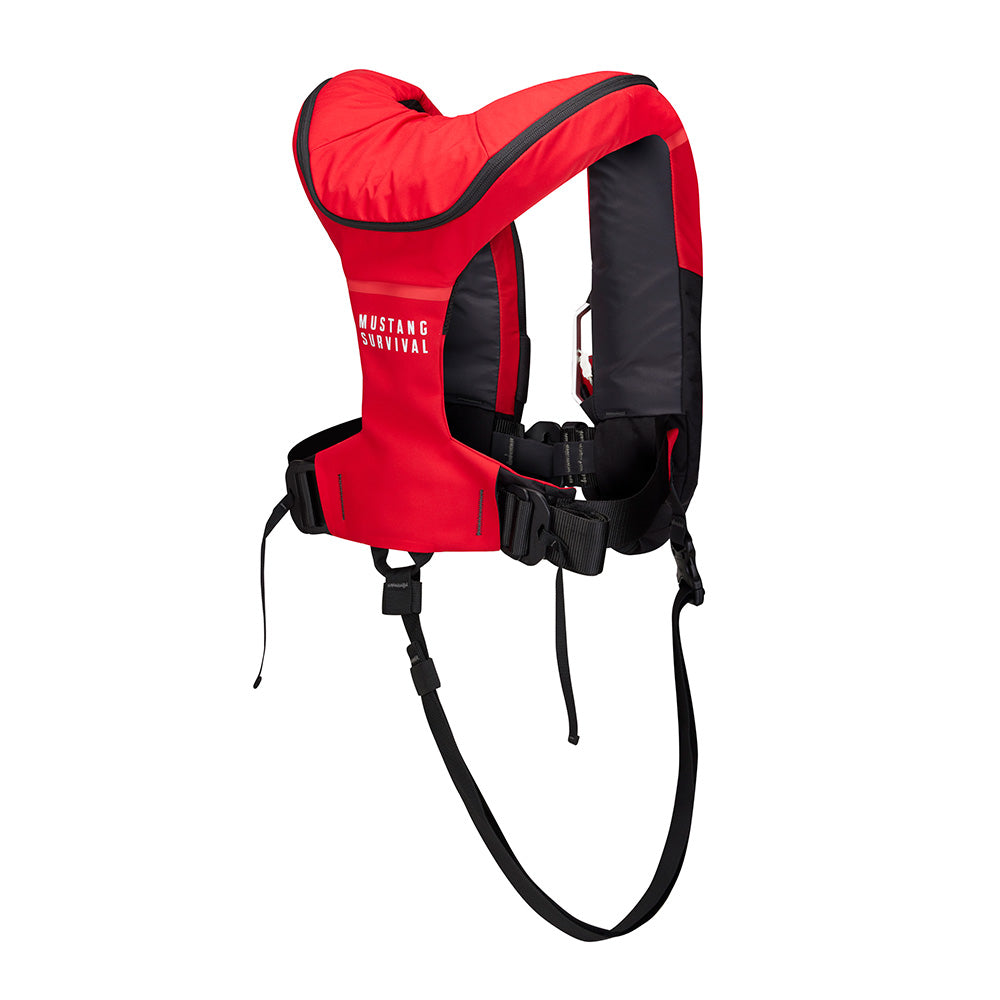 Mustang Atlas 190 DLX Open Ocean Inflatable PFD  RedBlack