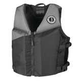 Mustang Young Adult REV Foam Vest  GreyLight GreyFluorescent Yellow  Universal