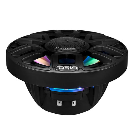 DS18 65 2Way Coaxial Marine Speakers wDigital LED Lights  Bullet Tweeter  Black  150W 4Ohm