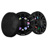 DS18 65 2Way Coaxial Marine Speakers wDigital LED Lights  Bullet Tweeter  Black  150W 4Ohm