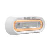 Black Oak Low Pro OffRoad Spreader Light  Bracket Mount  White Housing  Amber LED MLPSA