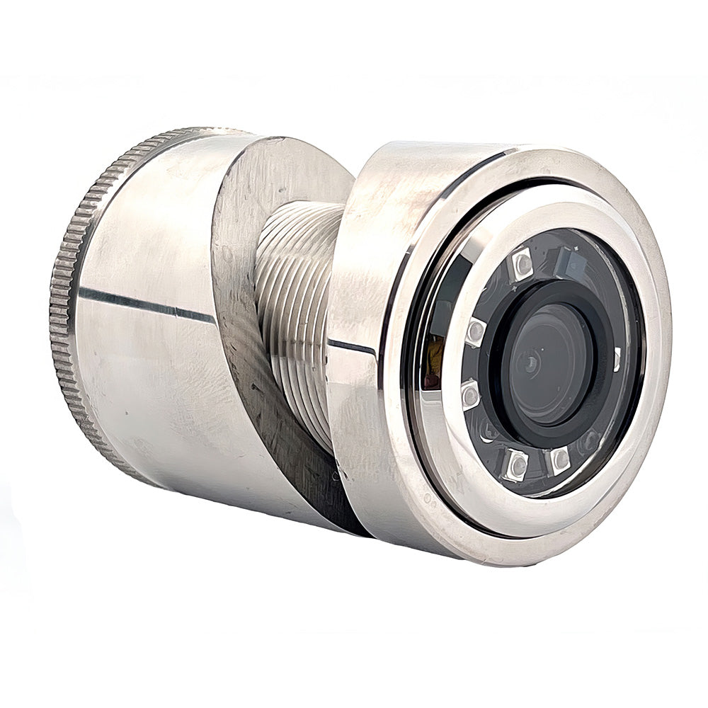 Iris 3MP Compact 316L Stainless Steel ThruHullPanel IP Camera  28mm Lens