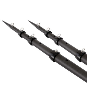 Tigress 15 XD 3K Carbon Fiber Telescoping Outrigger Poles  Matte Black Black  Pair