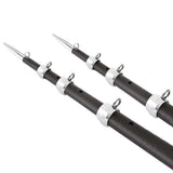 Tigress 15 XD 3K Carbon Fiber Telescoping Outrigger Poles  Matte BlackSilver  Pair