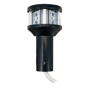Seaview 12V C5 Certified Round 3nm LED Combo Masthead AllRound Light  Black LTBLED12C5BLK