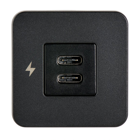 Scanstrut TILE USBC Interior Charging Socket  1224V  Black Bezel