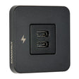 Scanstrut TILE USBC Interior Charging Socket  1224V  Black Bezel