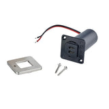Scanstrut TILE USBC Interior Charging Socket  1224V  Stainless Steel Bezel