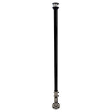 Seaview 36 Manually Folding Light Post w316 Stainless Steel Base  LTBLED12C5 Navigation Light  Black SVMHB136LEDSSB
